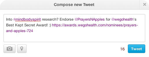 WEGO Health Tweet